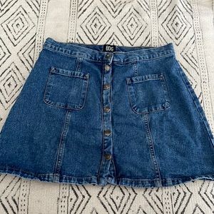 urban outfitters denim skirt